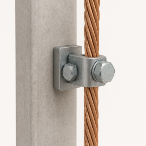 CONEXION SOPORTE CABLE DESNUDO POR COLUMNA