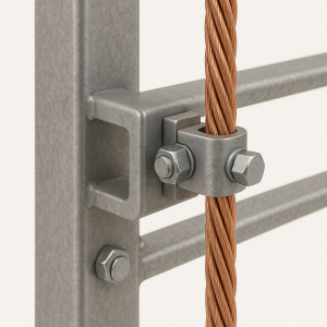 CONEXION A ESCALERA METALICA